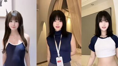 高人气萝莉女神 洛宝 最新福利私拍 JK制服情趣黑丝 白虎蜜穴被无情撑开激情暴操！